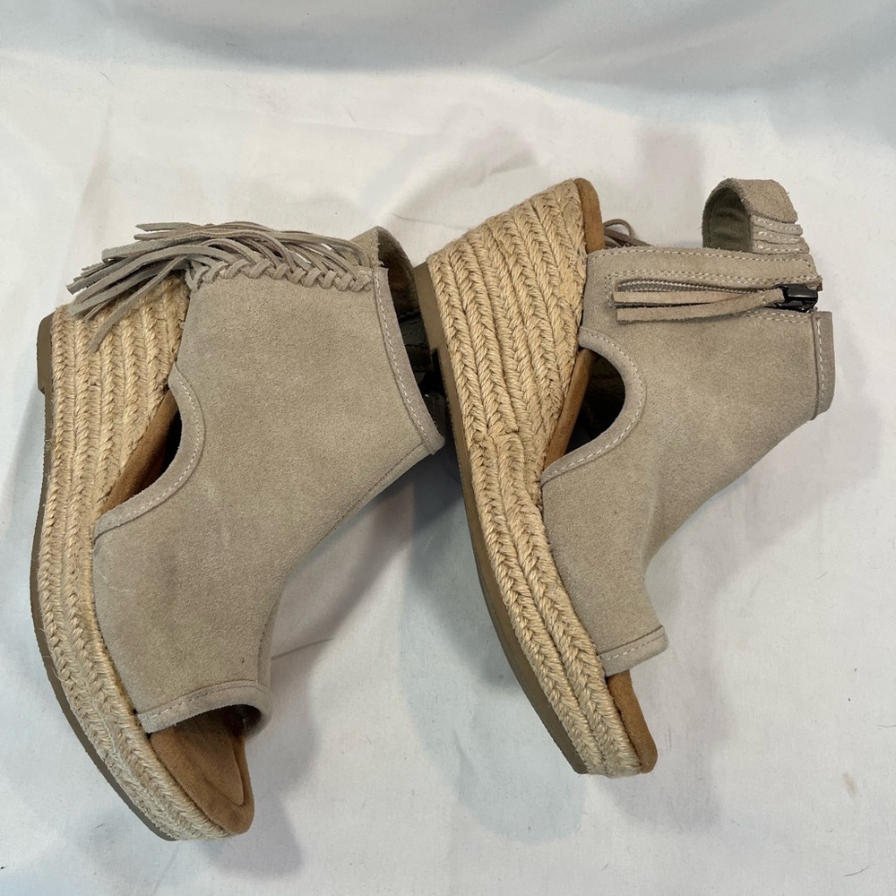 Minnetonka Fringed Platform Wedge Espadrilles - image 4